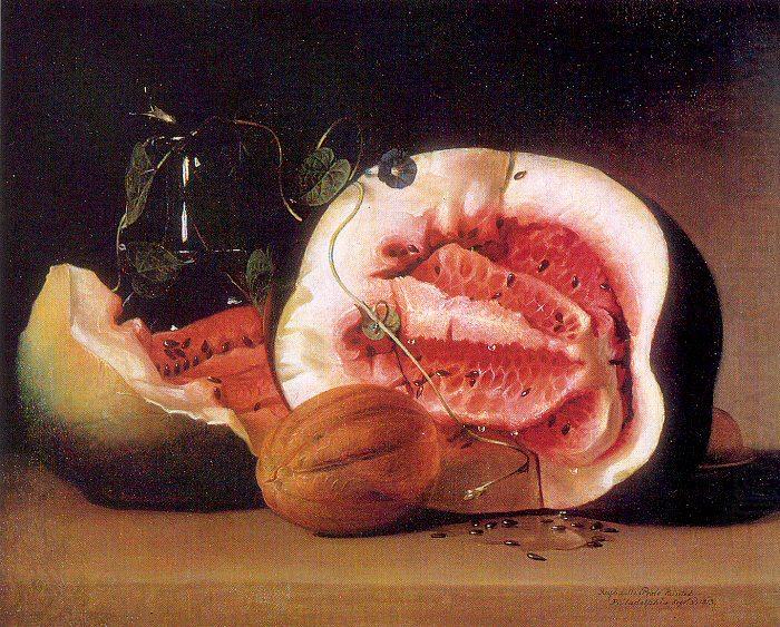 Melons and Morning Glories, Peale, Raphaelle